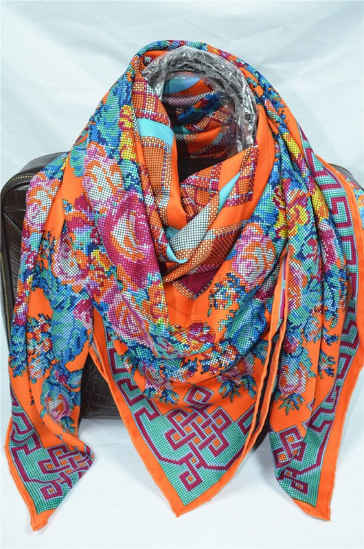 AAA Hermes Silk Shawl- 22 RS02845