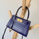 2021 Hermes Bamboo Epsom Kelly Mini II 20cm Handmade Bags HJ202124
