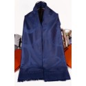Hermes Silk Shawl Navy RS12066