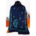 Knockoff Hermes Winter Wool Scarf Navy RS10772