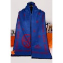 Replica Hermes Winter Wool Scarf Blue RS13793