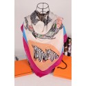 Replica Hermes Zebra Silk Scarf White RS17066