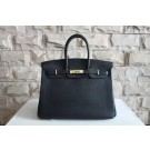 Replica Hermes Black Birkin Golden Hardware 40cm Bags HJ21010