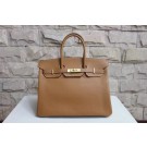 Fake Hermes Yellow Birkin Golden Hardware 40cm Bags HJ21015