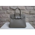 Designer Hermes Gray Birkin Silver Hardware 40cm Bags HJ21014