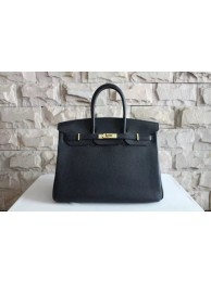 Replica Hermes Black Birkin Golden Hardware 40cm Bags HJ21010