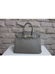 Best Hermes Gray Birkin Golden Hardware 40cm Bags HJ21013