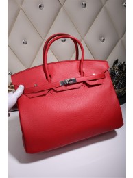 Replica Hermes Red Birkin Silver Hardware 40cm Bags HJ21012