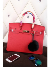 Imitation Hermes Red Birkin Golden Hardware 40cm Bags HJ00005