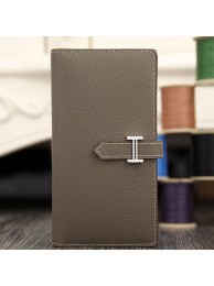 Hermes Bearn Gusset Wallet In Etoupe Epsom Leather RS16599