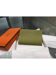 Hermes Calvi Card Holder Case Handstitched Taurillon Clemence Calfskin, Canopee V6 RS09392