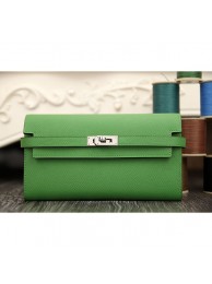 Hermes Kelly Longue Wallet In Bamboo Epsom Leather RS08398