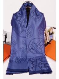 Hermes Silk Shawl Dark Purple RS00369