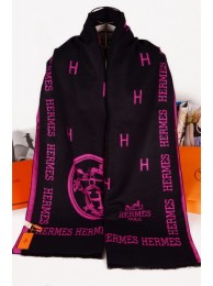 Hermes Winter Wool Scarf Black RS03123