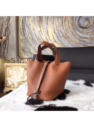 Hot Replica Hermes Picotin Lock Bag 18cm/22cm Taurillon Clemence Palladium Hardware Hand Stitched, Gold CK37 RS12708