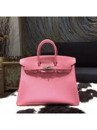 Replica Fashion Hermes Birkin 25cm/30cm Epsom Calfskin Bag Handstitched Palladium Hardware, Rose Confetti 1Q RS09466