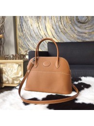 Replica Hermes Bolide 27cm Epsom Calfskin Leather Bag Palladium Hardware Handstitched, Gold CK37 RS07831