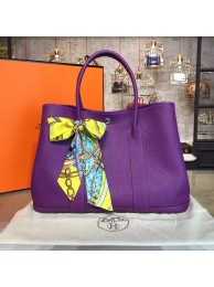 Replica Hermes Garden Party 36cm Togo Calfskin Leather Palladium Hardware High Quality, Ultraviolet RS21907