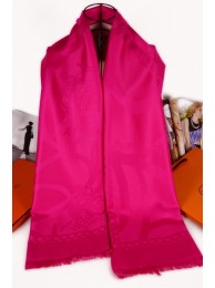 Sale 1:1 Hermes Silk Shawl Rose Red RS19882