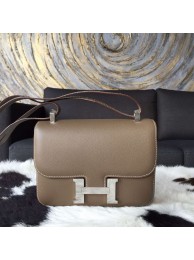 Top Hermes Constance 23cm Epsom Calfskin Original Leather Handstitched, Etoupe RS19769