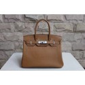 Fake Hermes Yellow Birkin Silver Hardware 40cm Bags HJ21016