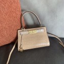 High Quality Hermes Bamboo Epsom Kelly Mini II 20cm Handmade Bags HJ202128