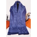 Hermes Silk Shawl Dark Purple RS00369