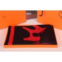 Hermes Small pony Wool Scarf Black RS17945