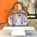 High Imitation Customized Hand Painted Hermes Kelly 32cm Togo Calfskin Bag Handstitched Gold or Palladium Hardware, Abstract Art Multicolor RS15324