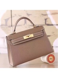 Hermes Etoupe Epsom Kelly Mini II 20cm Handmade Bags HJ202104