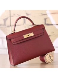 Hermes Ruby Epsom Kelly Mini II 20cm Handmade Bags HJ202111