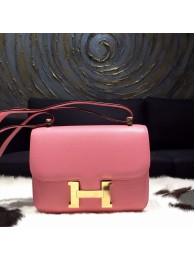 Fake Cheap Hermes Constance 24cm Epsom Calfskin Original Leather Hand Stitched Gold Hardware, Rose Confetti 1Q RS05773