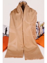 Fake Hermes Silk Shawl Beige RS04852