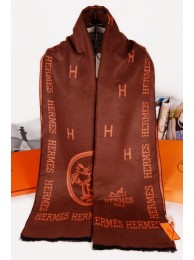 Fake Imitation Hermes Winter Wool Scarf Brown-1 RS21412