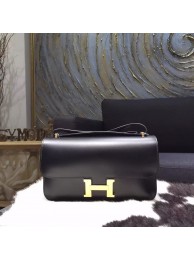 Fashion Hermes Constance Elan 26cm Box Calfskin Gold Hardware Handstitched, Noir RS14084