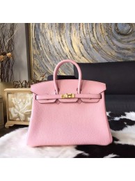 Hermes Birkin 25cm Togo Calfskin Bag Handstitched Gold/Palladium Hardware, Rose Sakura 3Q RS12173