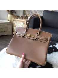 Hermes Birkin 30cm Epsom Calfskin Bag Handstitched Gold Hardware, Alezan 3G RS14840