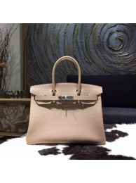 Hermes Birkin 30cm Taurillon Clemence Bag Handstitched Gold/Palladium Hardware, Gris Tourterelle CK81 RS10331