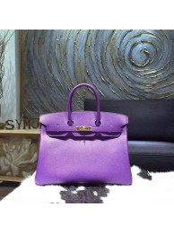 Hermes Birkin 35cm Epsom Calfskin Bag Handstitched Gold Hardware, Crocus 9W RS06120