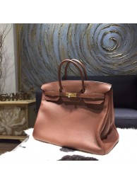 Hermes Birkin 40cm Togo Calfskin Bag Handstitched Gold Hardware, Brule 4G RS19628