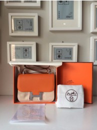 Hermes Constance 17cm Togo Calfskin Original Leather Hand Stitched R Stamp, Orange RS15944
