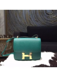 Hermes Constance 18cm Epsom Calfskin Original Leather Handstitched Gold Hardware, Malachite Z6 RS00441