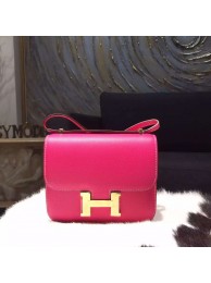 Hermes Constance 18cm Epsom Calfskin Original Leather Handstitched Gold Hardware, Rose Tyrien E5 RS17175