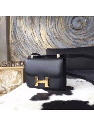 Hermes Constance 23cm Epsom Calfskin Original Leather Handstitched Gold Hardware, Noir RS09153
