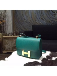 Hermes Constance 23cm Epsom Calfskin Original Leather Handstitched Palladium Hardware, Malachite Z6 RS09594