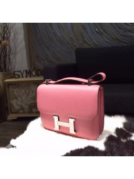 Hermes Constance 23cm Epsom Calfskin Original Leather Handstitched Palladium Hardware, Rose Confetti 1Q RS04052