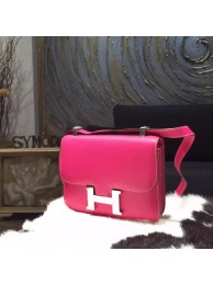 Hermes Constance 23cm Epsom Calfskin Original Leather Handstitched Palladium Hardware, Rose Tyrien E5 RS05339