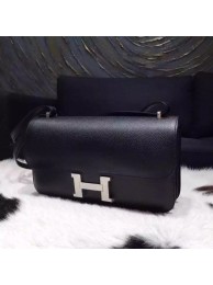 Hermes Constance Elan 26cm Epsom Calfskin Handstitched Palladium Hardware, Black RS20514