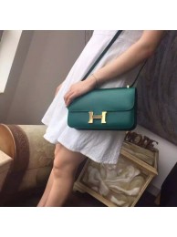 Hermes Constance Elan 26cm Epsom Calfskin Handstitched Palladium Hardware, Malachite Z6 RS01960