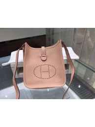 Hermes Evelyne Mini TPM Taurillon Clemence Palladium Hardware Handstitched High Quality, Gris Tourterelle CK81 RS17800